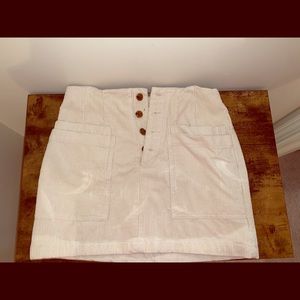 Forever 21 Skirt- corduroy (cream)
